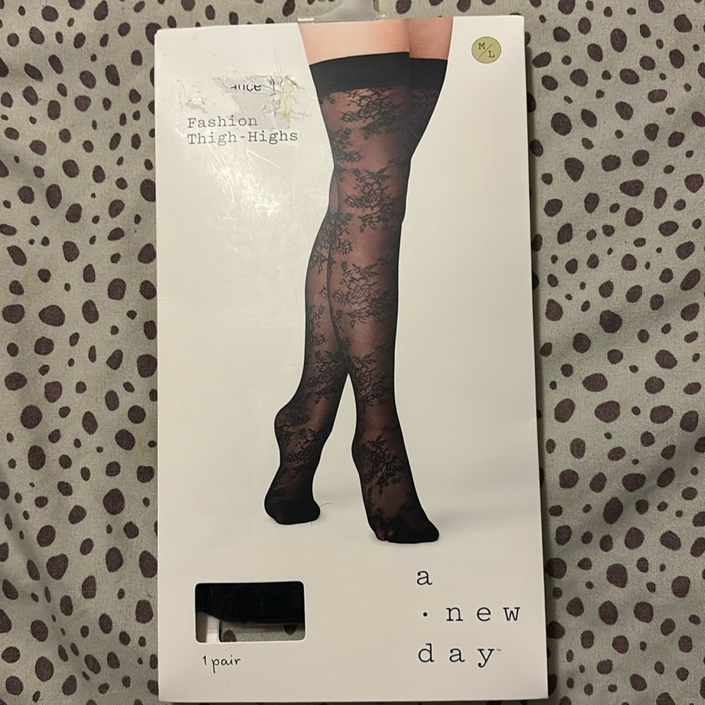 Fashion thigh highs A new day  size Medium